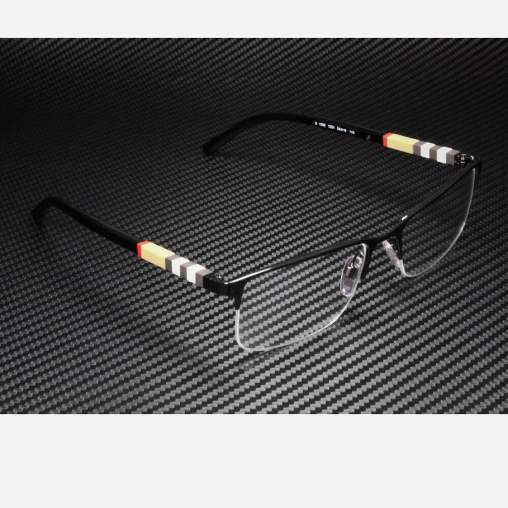 Burberry Black 55mm Men's Eyeglasses - Picture 3 of 5